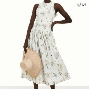 Zimmermann Floral Cream Midi Dress